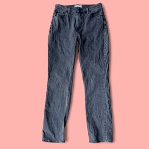 Abercrombie & Fitch Women's Slim Straight ultra high rise Jeans in Dark Gray